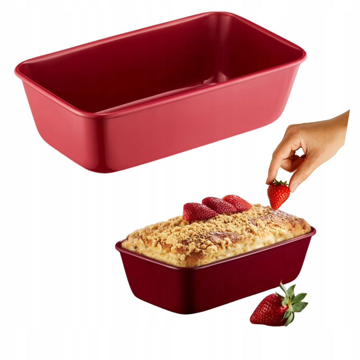 Christmas Fresh Cakevorm 25x15cm - Kerstrood - Antiaanbaklaag