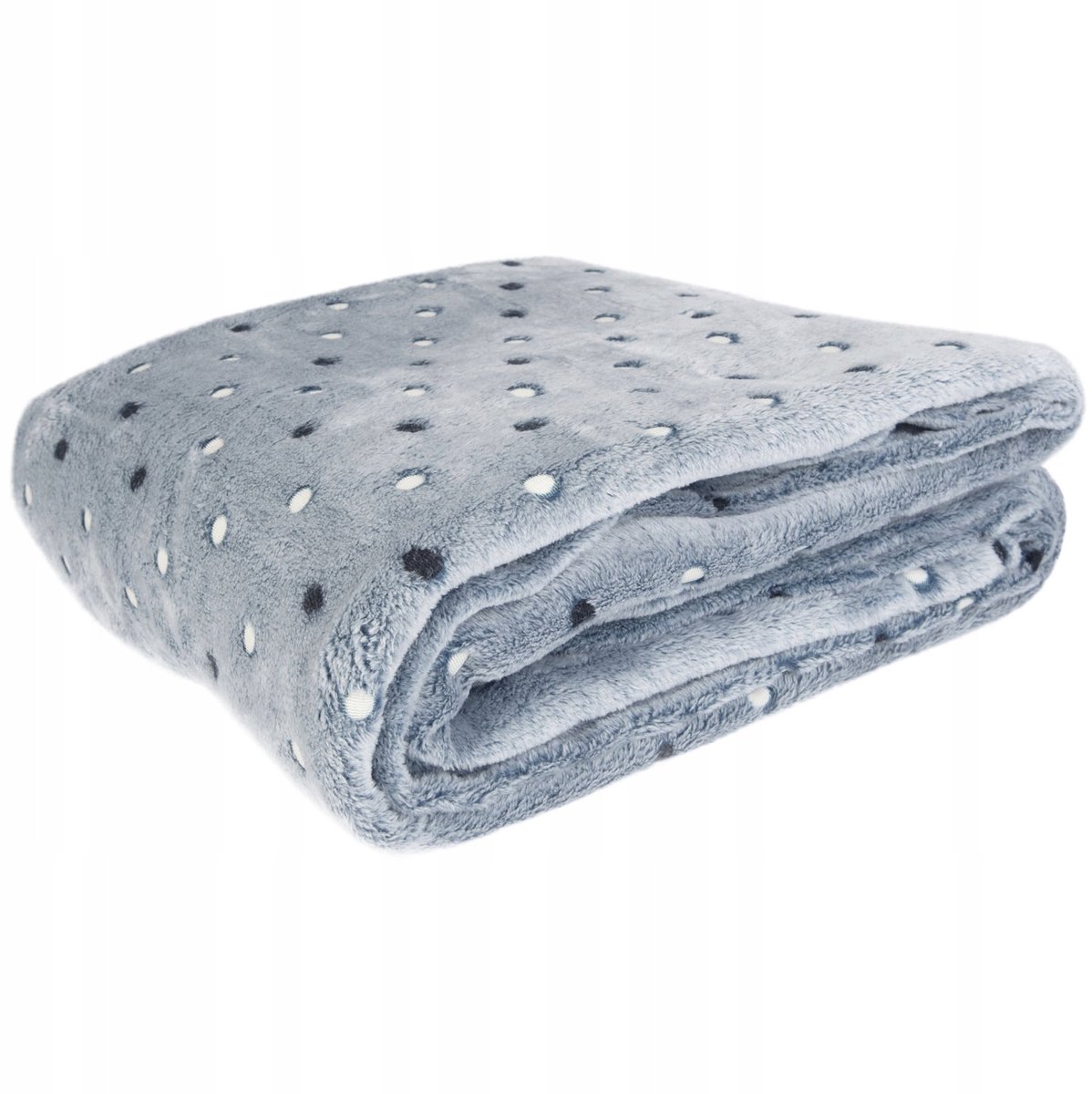 Zachte Microvezel Plaid Navy 200x220 cm met Stippen