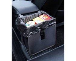 Auto Organizer Kofferbak - Auto Organizer - Autostoel Organizer - Vouwbare Hangende Autopoep - Waterdichte Grote Capaciteit Vuilniszak, Waterdicht Opslagorganiseur voor Camping, Interieuraccessoires (zwart)