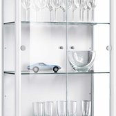 Étagères en Verres , lot de 4 avec supports et couvercles transparents – pour vitrines verticales à 2 portes