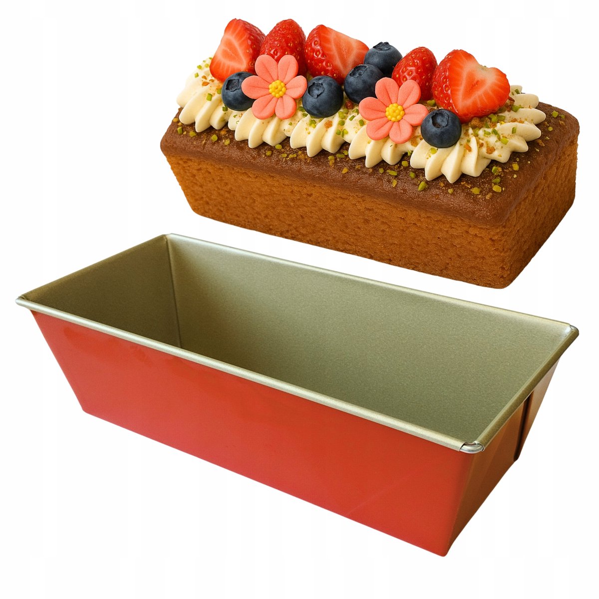 SNB Broodorm 25x11 cm - Smalle Lange Cakevorm - Antiaanbaklakag