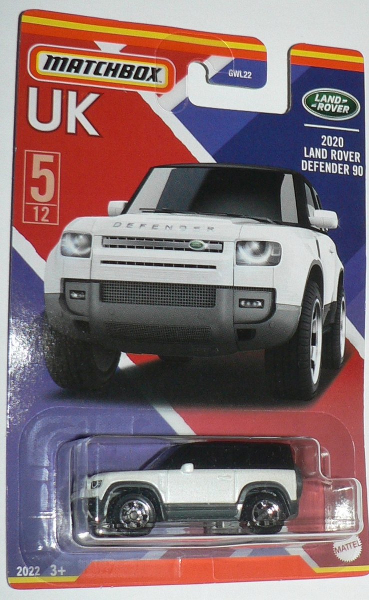 Matchbox Land Rover Defender 90 Wit - Speelgoedauto