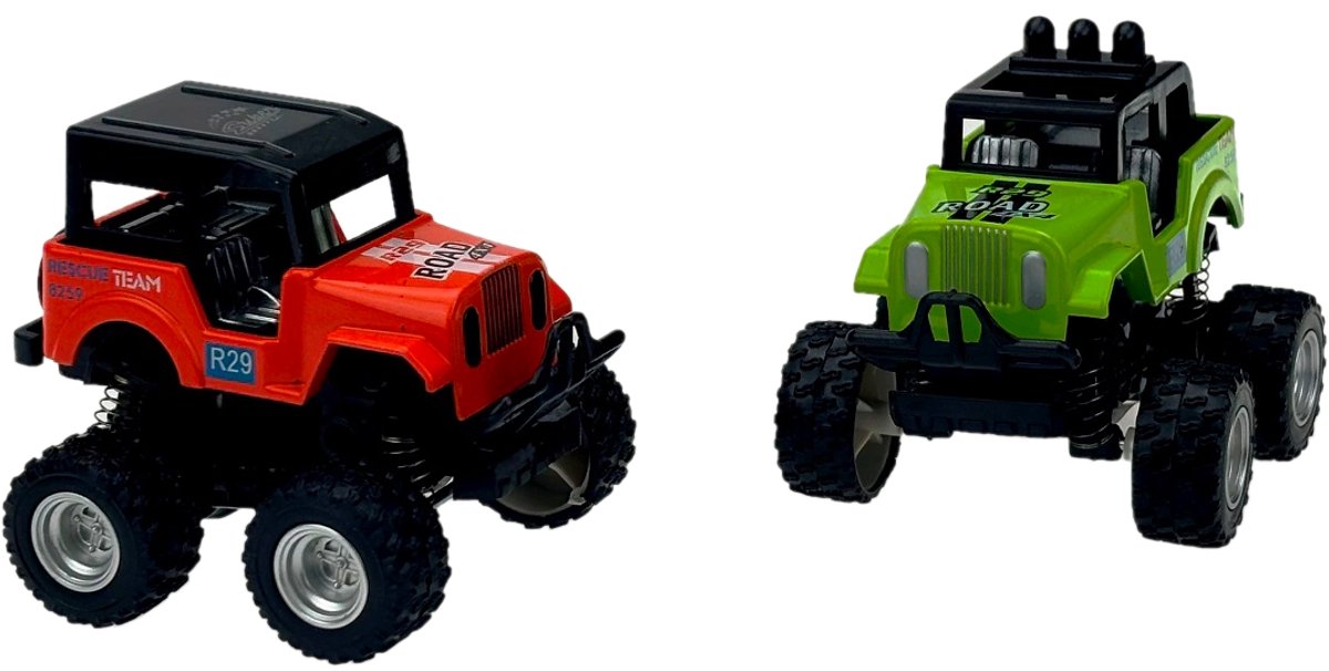 Metalen Off-Road Truck Speelgoedauto met Aandrijving, Grote Wielen