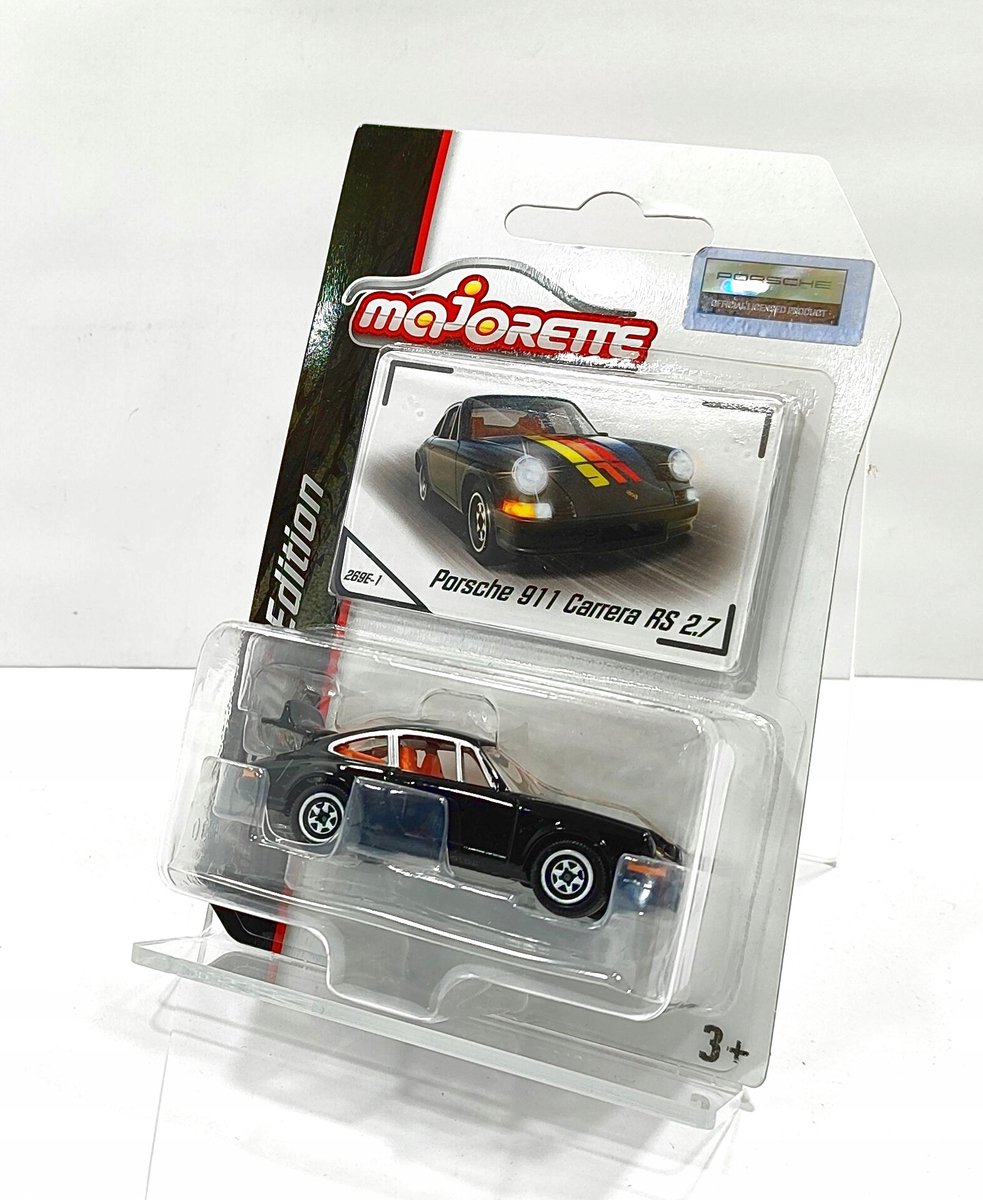 Majorette Porsche 911 Carrera RS 2.7 Zwart - Model Auto 1:64