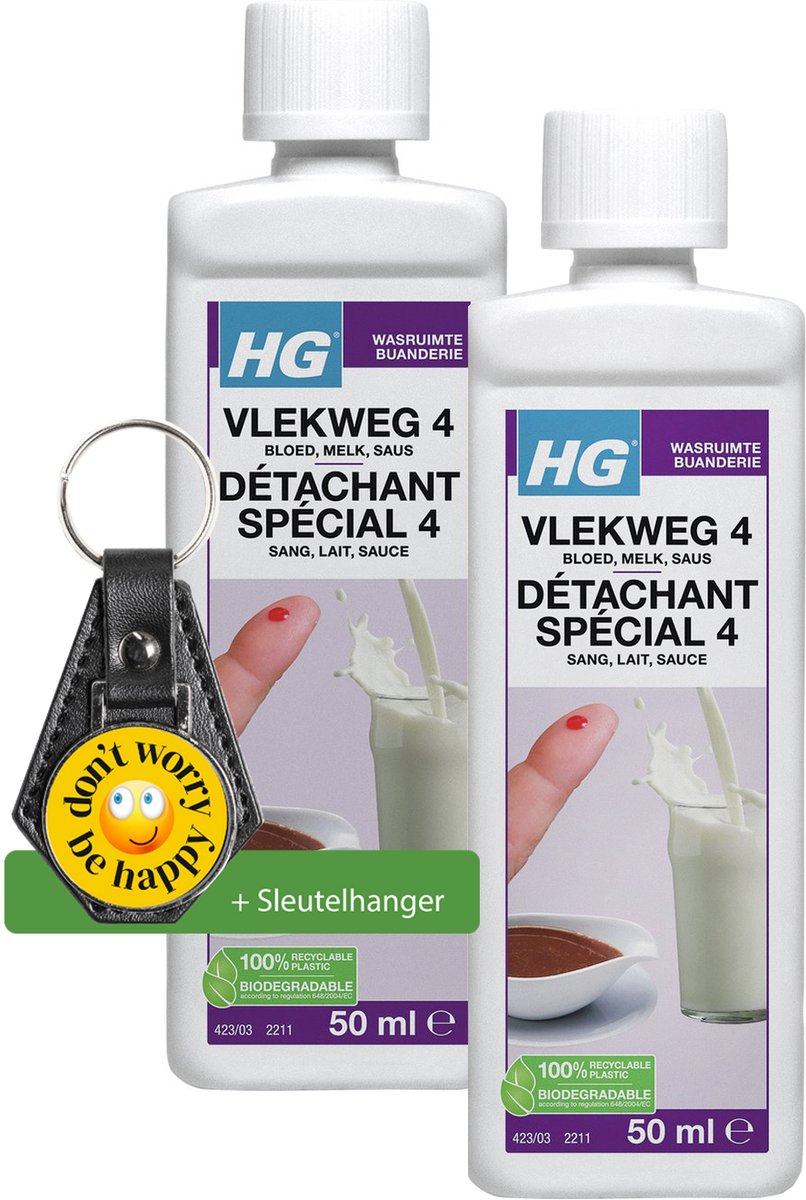 HG Vlekweg 4 - Bloed - Eiwit - Saus - Inclusief sleutelhanger
