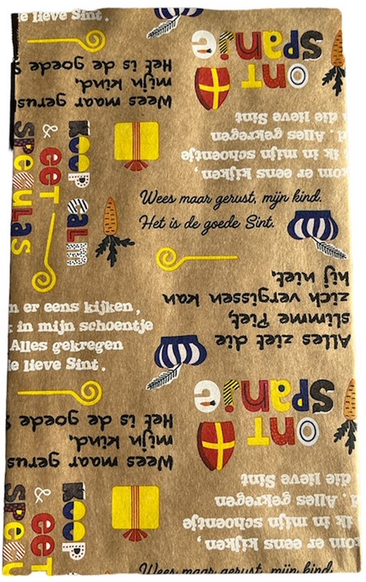 Set de 20 sachets Sinterklaas, dimensions 17 x 25 cm