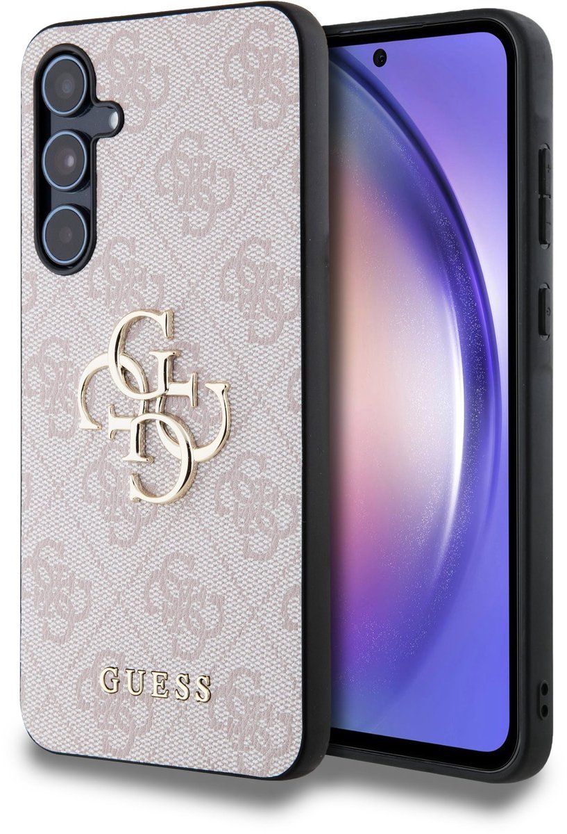 Guess 4G Metal Logo Back Case - Geschikt voor Samsung Galaxy A35 (A356) - Roze