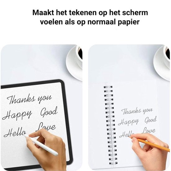 Matte Paper feel voor tekenen screenprotector - Geschikt voor iPad 11 (A16) en iPad 10 - 2025 en 2022 - 10.9 Inch - Teken Folie Protector