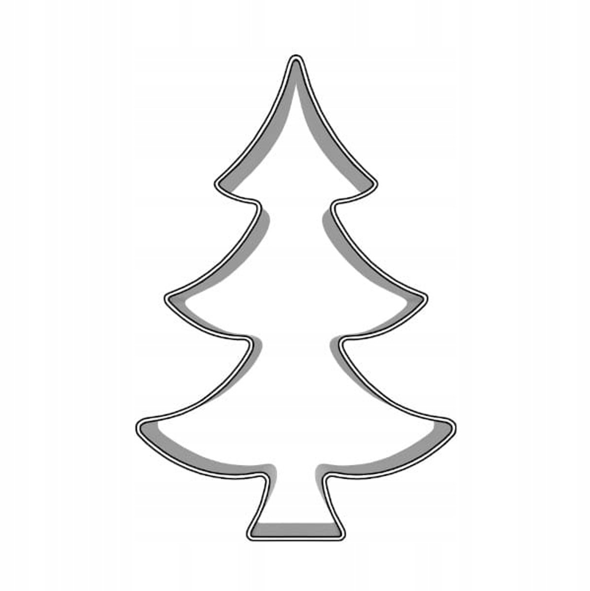 Koekjesvorm Kerstboom 4,8 cm - Metaal - Voor Koekjes en Decoraties