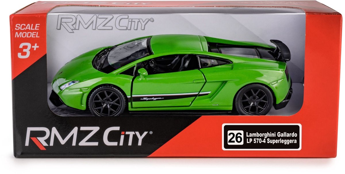 RMZ City Lamborghini LP570-4 Galardo Speelgoedauto - Groen, 1:36