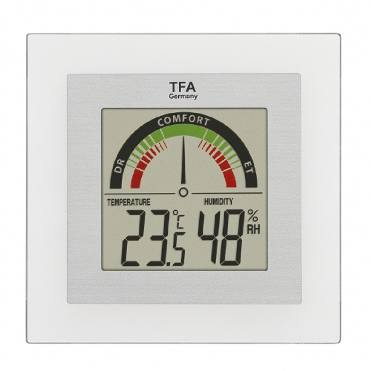 TFA Dostmann - Digitale thermo-hygrometer zilver