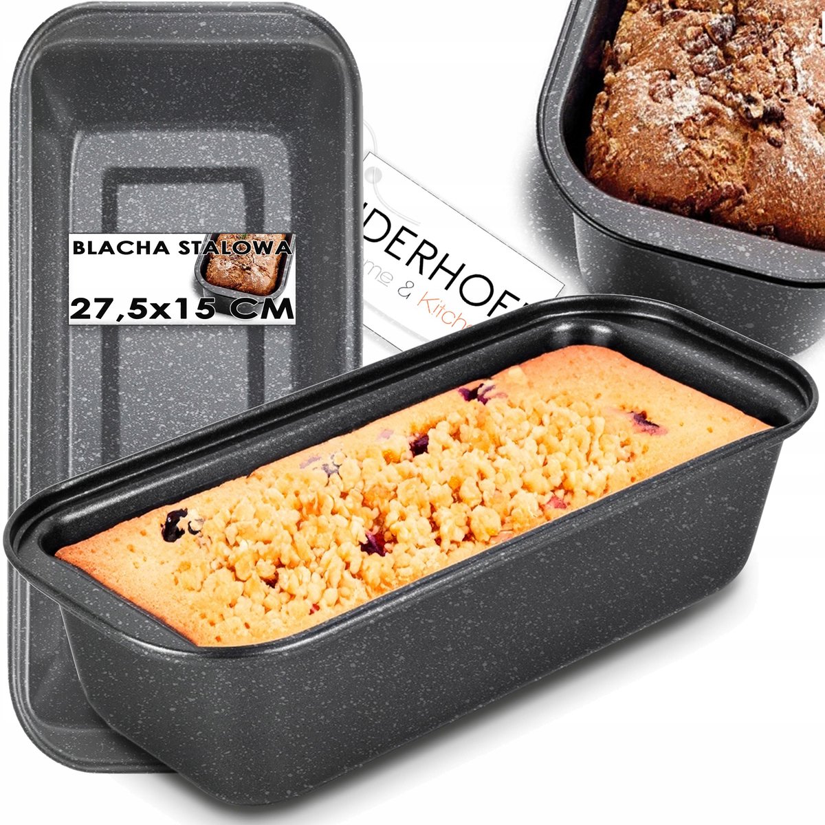 Roestvrijstalen Broodvorm 27,5x15cm - Bakvorm voor Cake en Paté