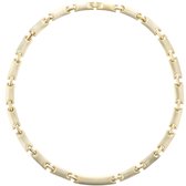 Behave - Goudkleurige ketting met schakelaccent - Tijdloos & chic