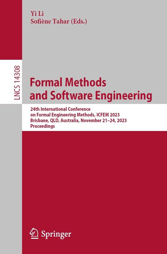 Springer Nature Proceedings Computer Science - Formal Method ... - cover