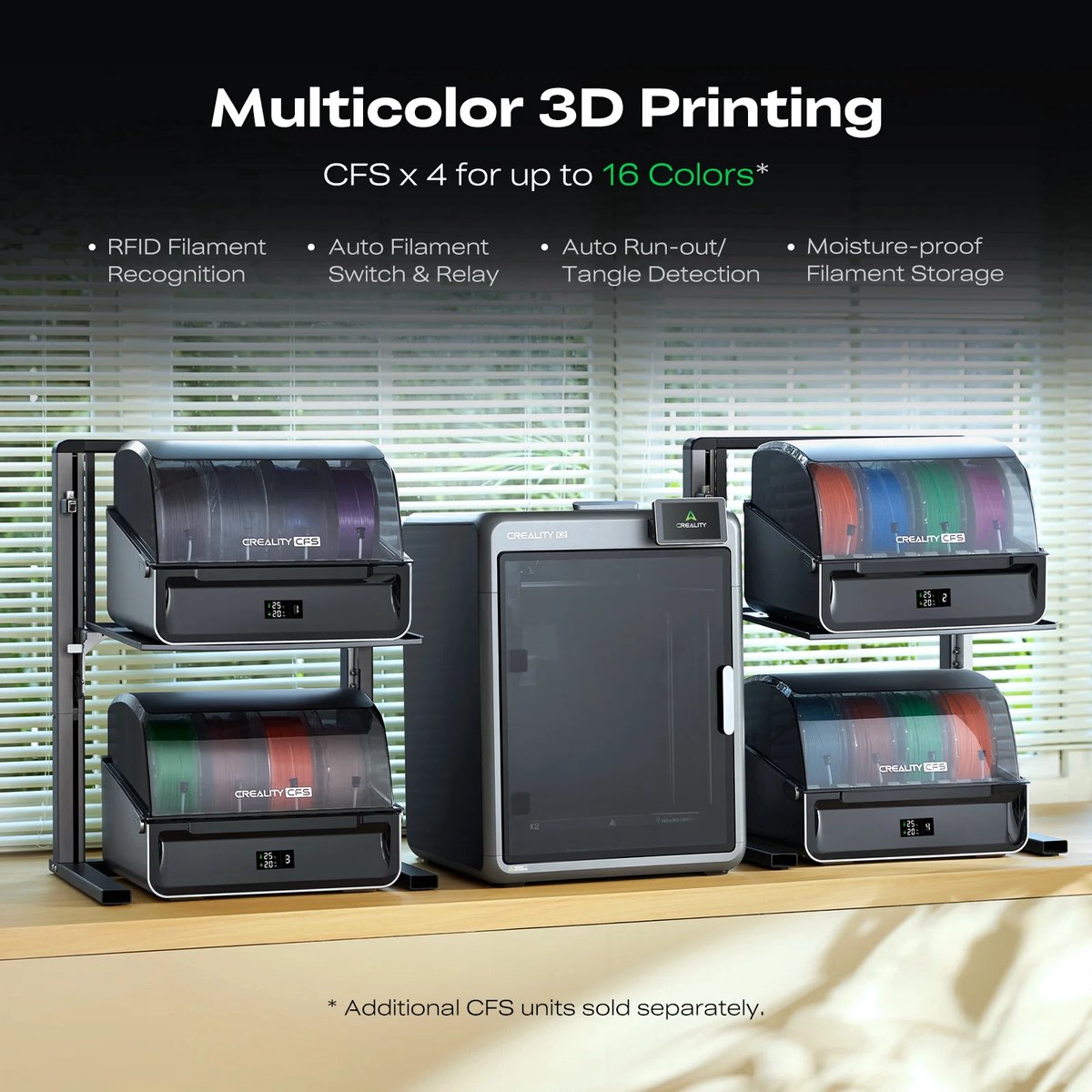 Creality K2 Combo 3D Printer incl CFS — afbeelding 5