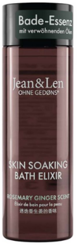 Jean & Len Skin Soaking Bath Elixir - Rosemary Ginger | 1x 100ml - Luxe Badolie met Rozemarijn & Gember | Ontspannend & Verzorgend