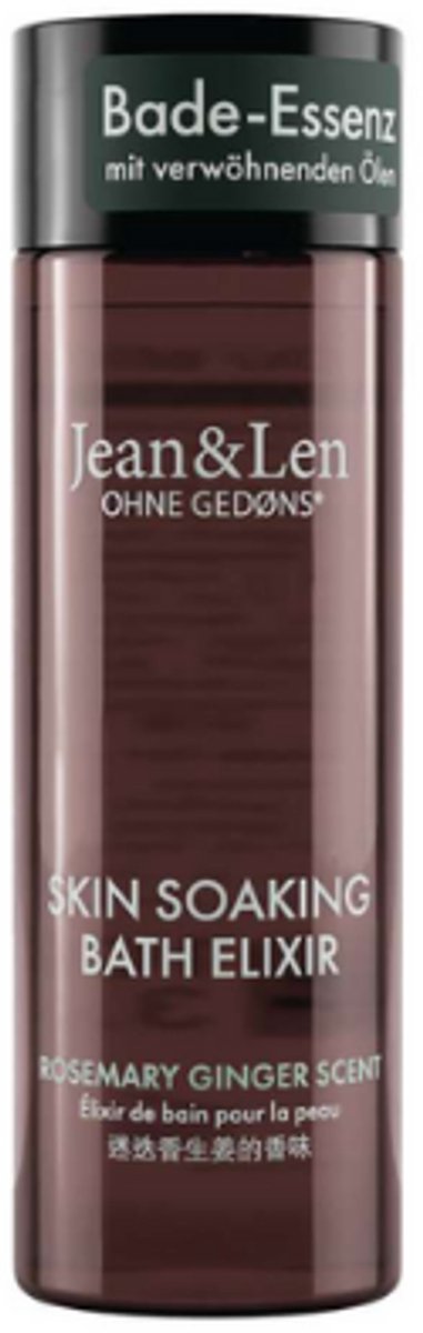 Jean & Len Skin Soaking Bath Elixir - Rosemary Ginger | 1x 100ml - Luxe Badolie met Rozemarijn & Gember | Ontspannend & Verzorgend