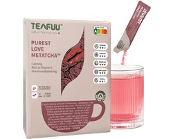 TEAFUU Purest Love METATCHA – meta matcha – Instant Thee Poeder / Instant Tea Powder – Klaar in 3 Seconden – Cafeïnevrij – Christmas Gift for Tea Lovers / Kerstcadeau voor Theeliefhebbers – Matcha Gift Set / Thee Cadeau Set
