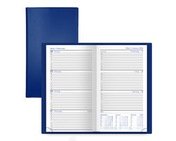 Zakagenda Ceder 2026 - met weekindeling - beginnend op zondag - blauw