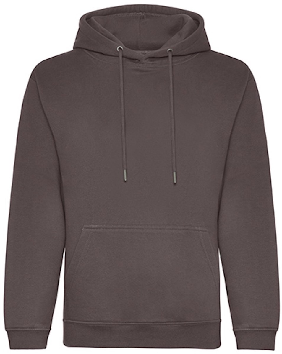 Just Hoods Organic Hoodie JH201 Charcoal Heather Grijs