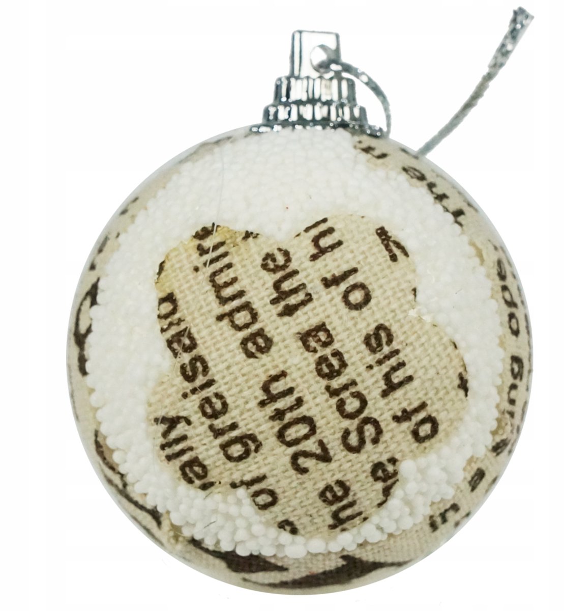 Rustieke Kerstballen 5cm Set van 6 - Onbreekbaar & Decoratief