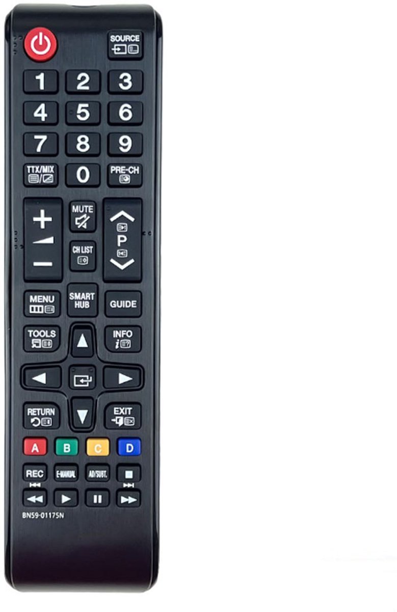 Universele Afstandsbediening Geschikt voor Samsung Smart TV – Vervangende Afstandsbediening – Werkt Direct zonder Instellen – Geschikt voor alle Samsung LED, LCD & QLED Smart Televisies