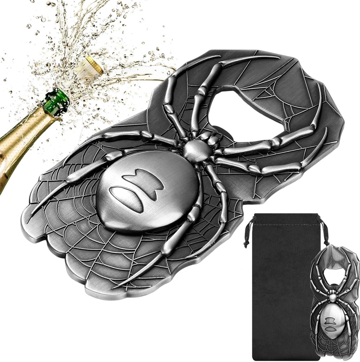 Ibenzoa® Unieke Spinnenvormige Flesopener voor Cadeaus en Decoratie in Huis