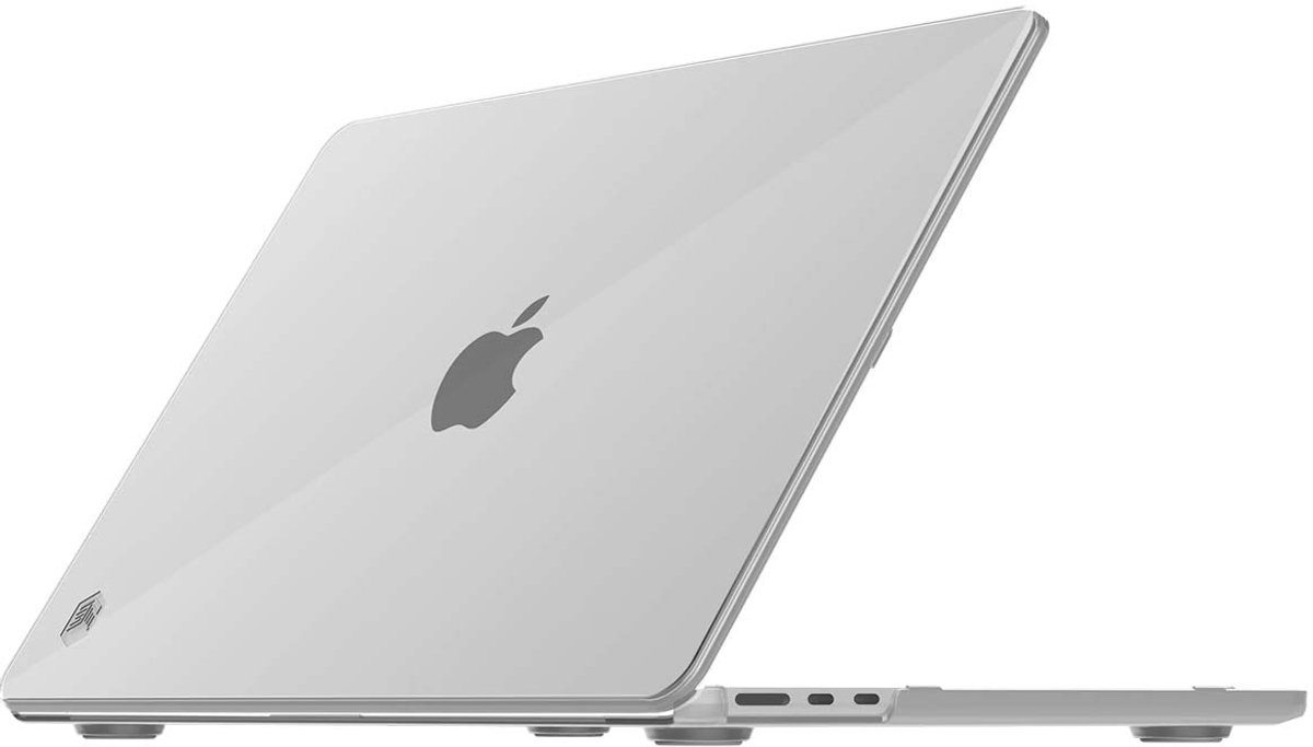 STM Goods, Harde Hoes voor MacBook Air 13 Retina M2 M3 M4 Ultradun en Lichtgewicht, Transparant