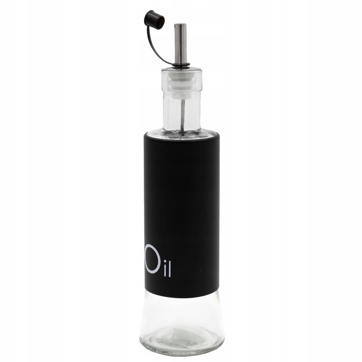 Zwarte Olijfolie Dispenser - 320ml - Zwart Glas