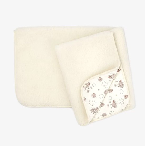 Couverture mérinos WOOOL® - MEADOW (95x135cm) 100% laine mérinos - Plaid - Couverture en laine - Lit bébé