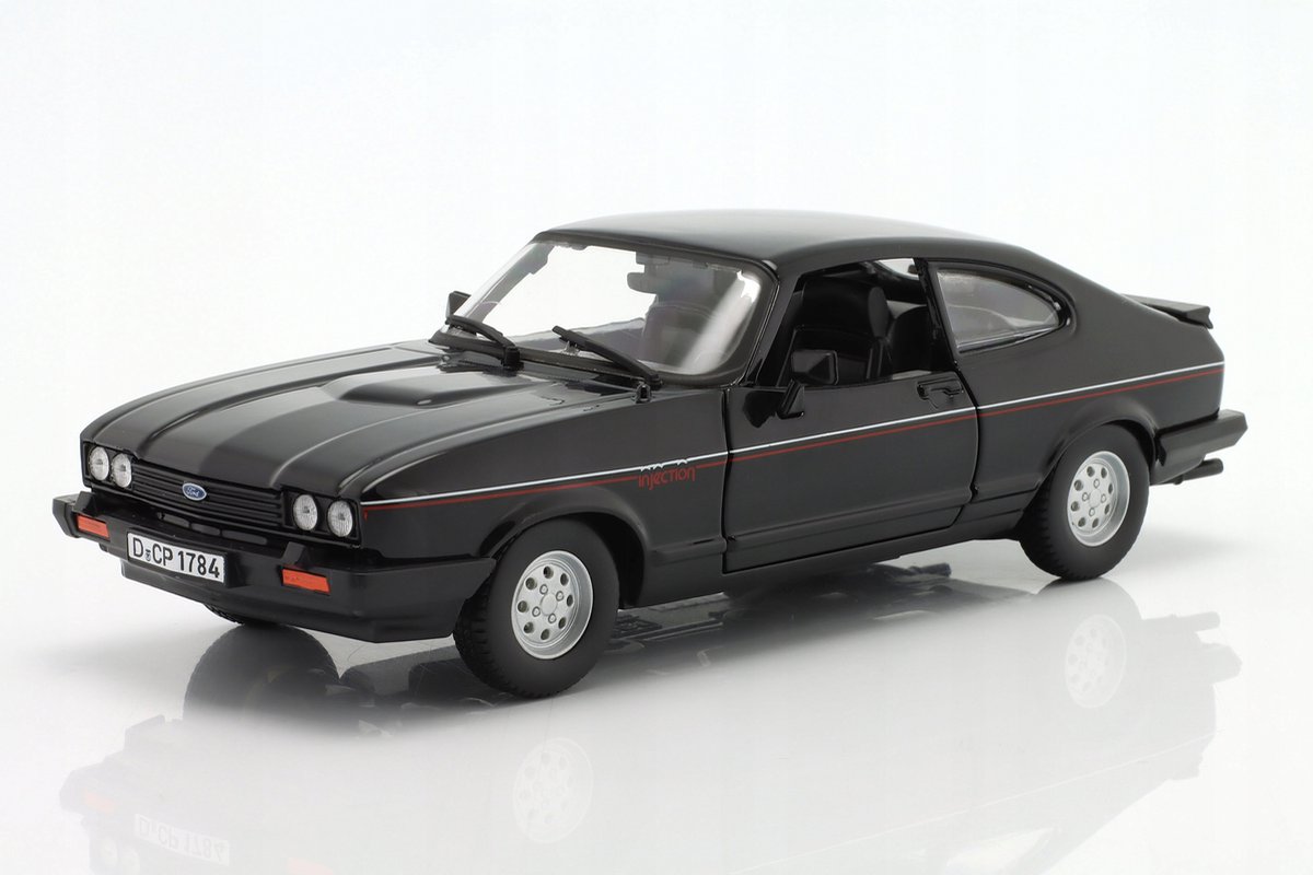 Bburago Ford Capri 1982 Modelauto 1:24 Metaal Zwart