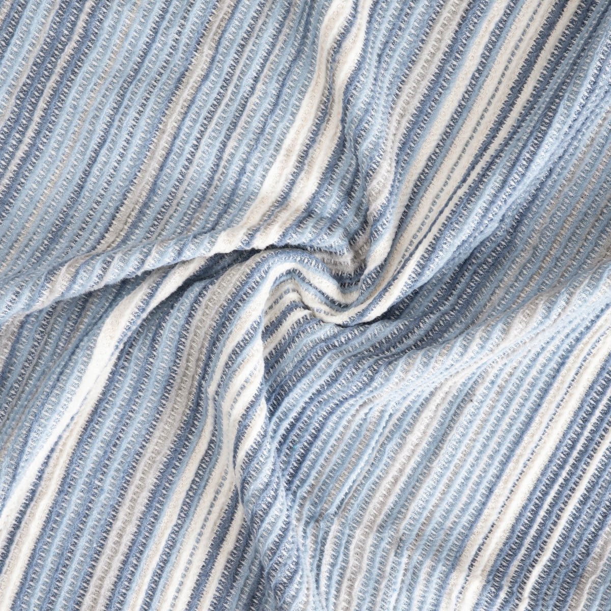 Homla Alabas gestreepte deken 150x200 cm - Zacht en decoratief Blauw