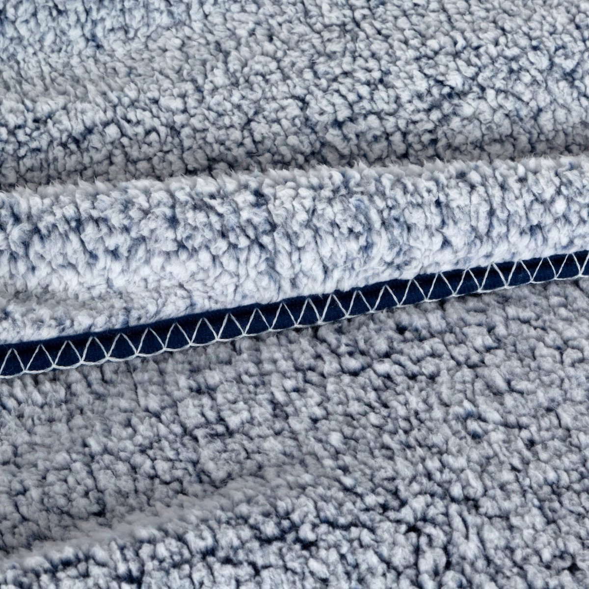 Sherpa Plaid KOALA 70x160cm - Dik & Zacht - Blauw/Wit