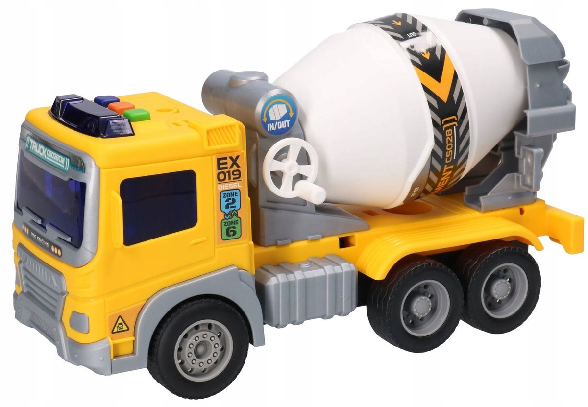 Betonmixer Speelgoedauto met Licht en Geluid