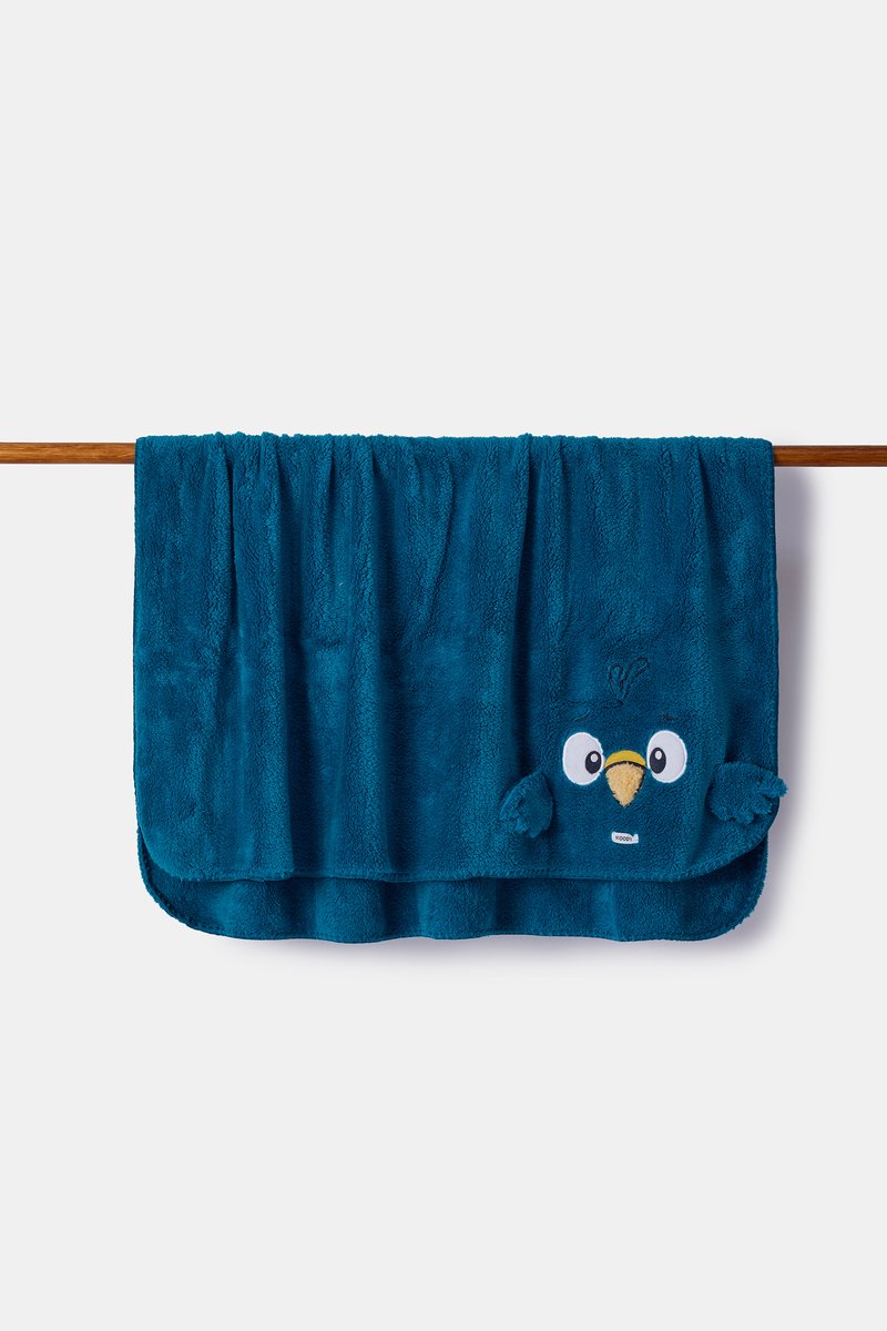Woody plaid - groenblauw - duif - 252-10-PLA-M/795 - 150x200cm