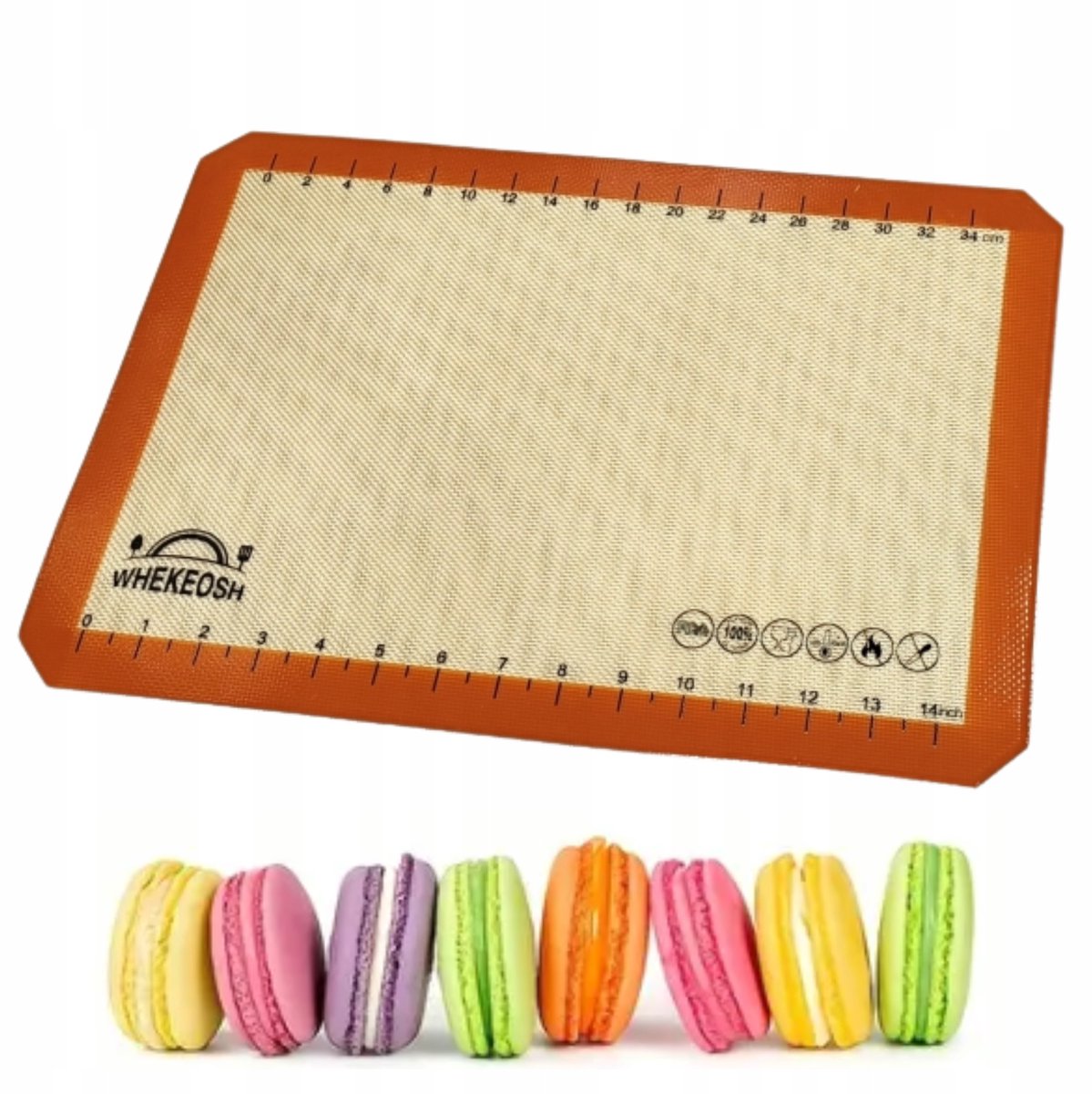Geperforeerde Siliconen Bakmat voor Macarons - 42x29,5cm