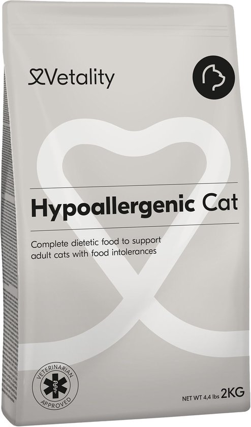 Vetality hypoallergeen kattenvoer – 4 kg – droogvoer