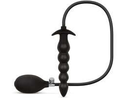 Anal Collection - Opblaasbare Dildo met Pomp 20 cm - Zwart