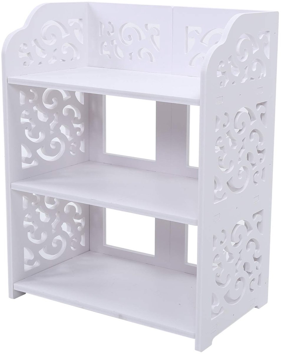 Schoenenrek 3 Planken - Wit - Multifunctioneel Voor Schoenen, Boeken & Toiletartikelen