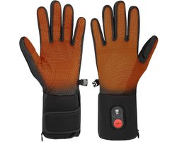 HEATDRY® Clothing - SlimHeat 2025 - Dunne Verwarmde Handschoenen - Elektrische Handschoenen - Verwarmde Handschoenen Oplaadbaar - Dames/Heren - Zwart - Maat XL / incl. 3000mAh batterijen, Snellader