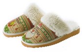 Goby - Slippers en Cuir de libellule - Cuir vegan - Fait Handgemaakt - Taille 39