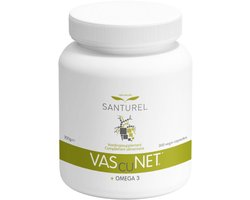 Santurel Vascunet - Bloedcirculatie - Cholesterol - Bloedsuiker - Bloeddruk - Goede Hartfunctie - Elasticiteit van de Bloedvaten - Antioxidant - EPA/DHA - Calcium - chroom - Foliumzuur - ijzer - selenium - zink - B-Complex - Groene Thee 300 capsules