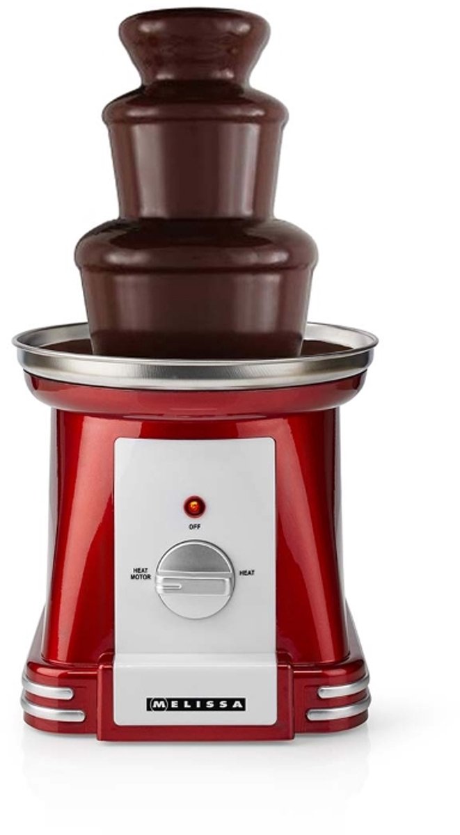Melissa 16310186 - Chocoladefontein, 90 B, 32 cm, 3 Metalen niveaus, Rood / Wit — afbeelding 4