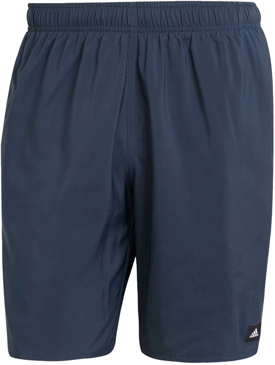 Short de bain classique Adidas Solid CLX de couleur marine.