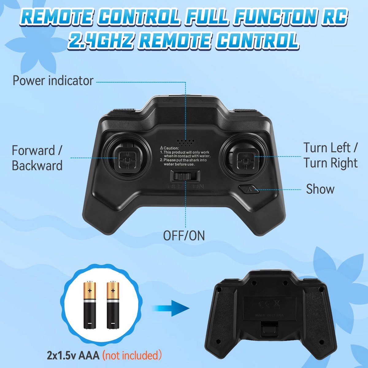 Namajunas - Afstandsbedienbare Haai Speelgoed - 2.4GHz RC Boot Simulatiehaai - Zwembad Water Speelgoed - Elektrische Boot met Afstandsbediening - Speelgoed Cadeau voor Jongens en Meisjes - Buitenspeelgoed – foto 7