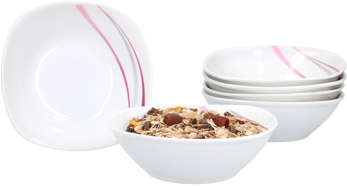 6-delige set Müsli- Salatschalen Melina 14,3cm