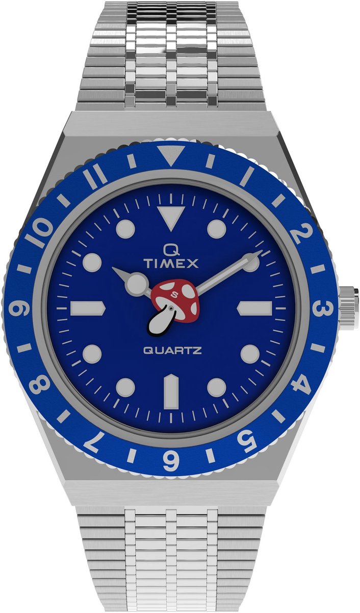 Timex Timex X Seconde Seconde Quartz Analoog Horloge Zilver En Blauw Kast: 100% Roestvrij Staal | Armband 100% Roestvrij Staal 38 mm TW2Y48100YH, TW2Y48200YH