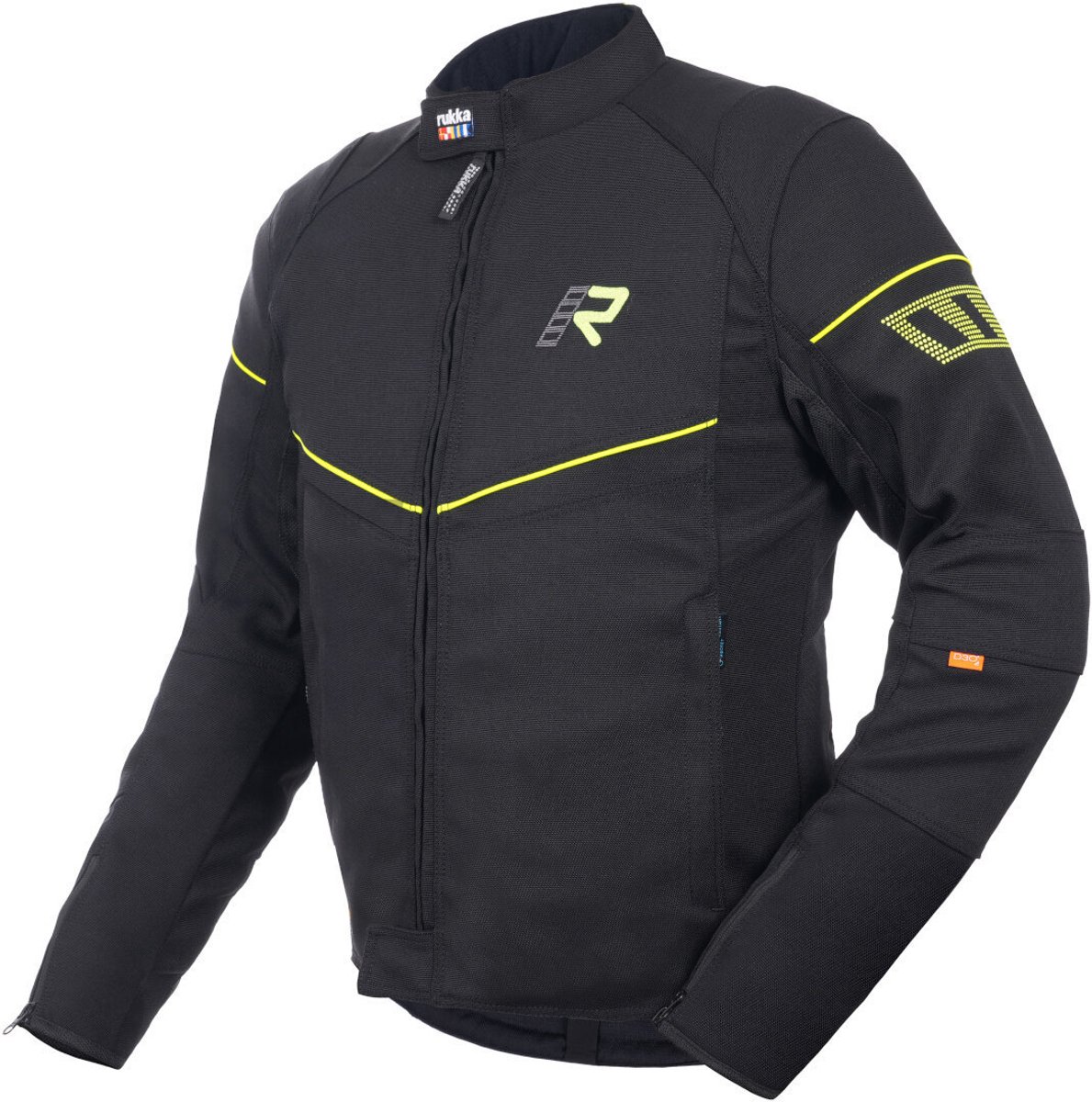 Rukka AirGobi 2.0 Zwart Geel Textiele Motorjas - Jas