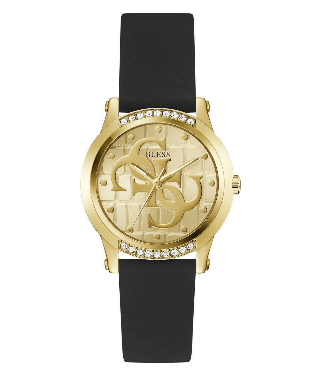 Guess Annette GW0860L1 Horloge - Siliconen - Zwart - Ø 36 mm