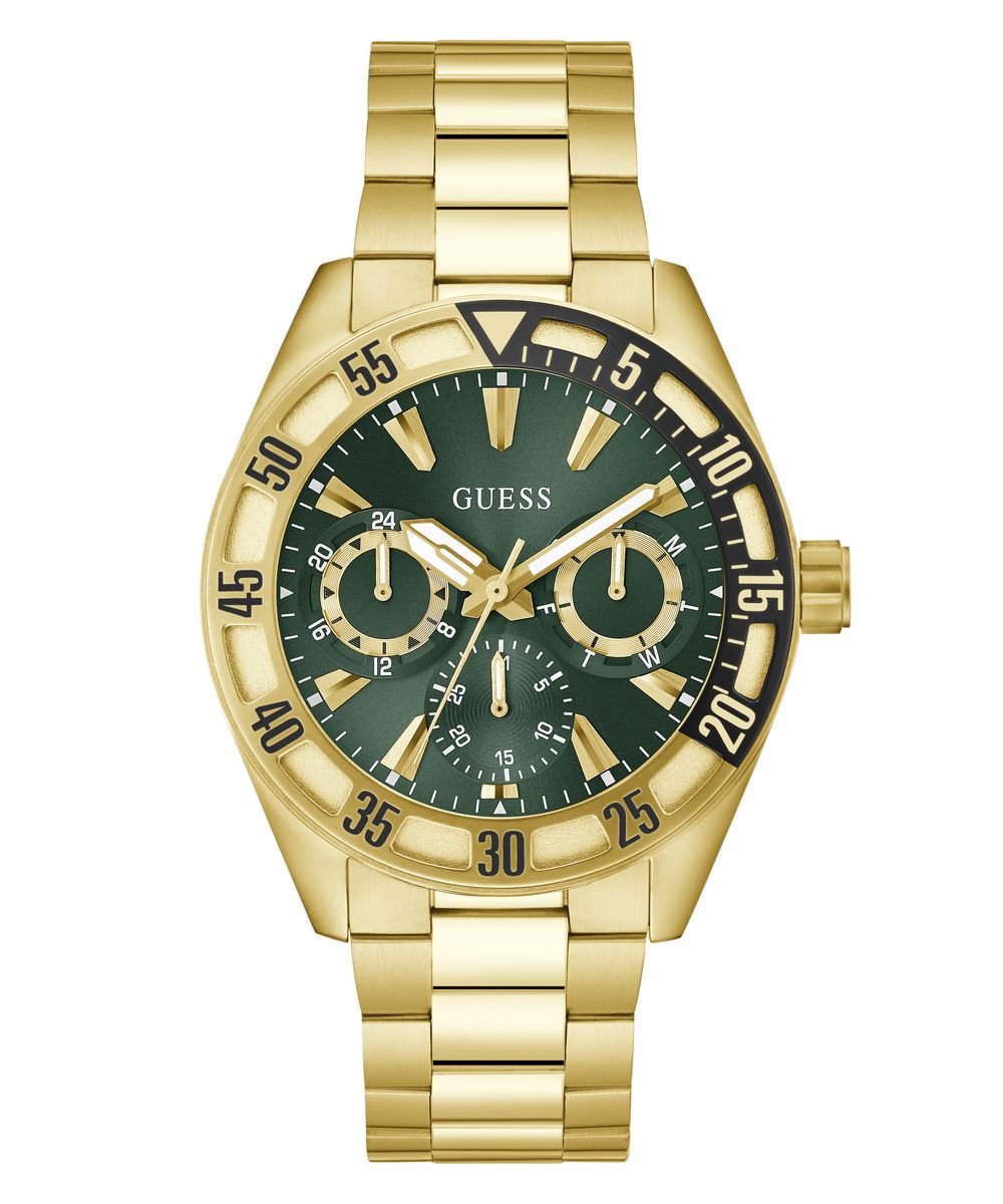 Guess Letterman GW0904G2 Horloge - Staal - Goudkleurig - Ø 44 mm
